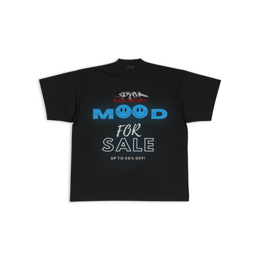 "Mood For Sale" black logo T-shirt