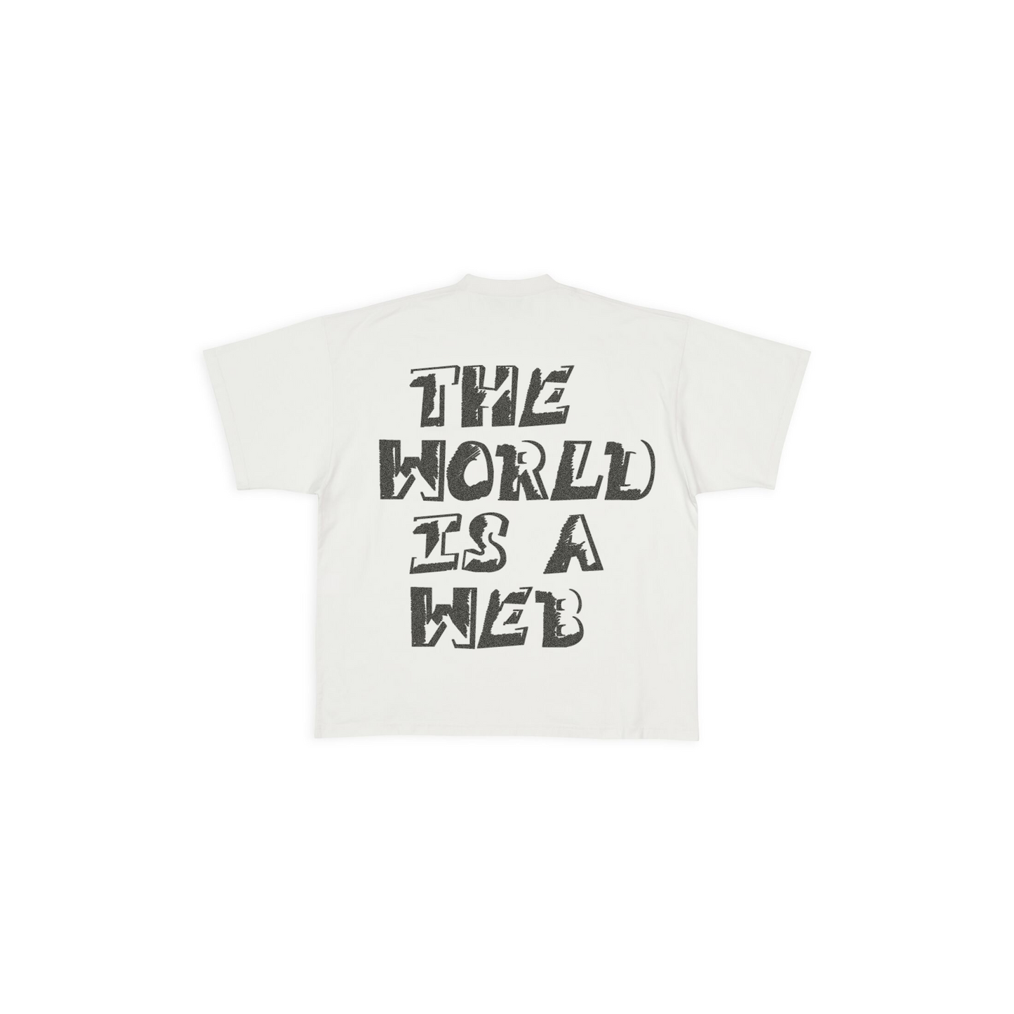 "The World Is A Web" T-shirt white